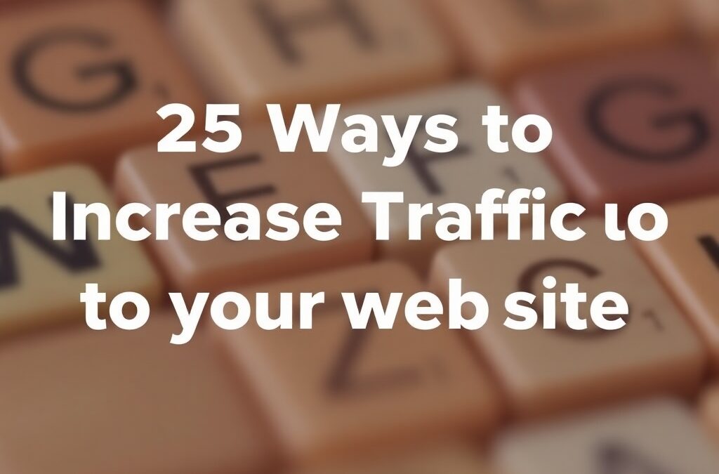 25 Ways to Increase Traffic to Your Website