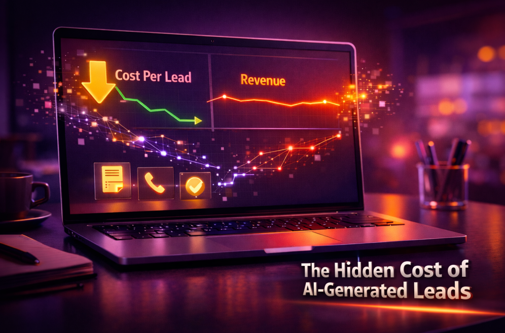 The Hidden Cost of AI-Generated Leads : Why Your Cost Per Lead Looks Better But Your Revenue Doesn’t